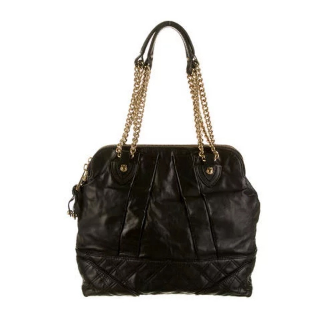 Marc Jacobs Quilted Dash Black Leather Bag